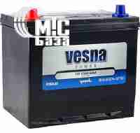 Аккумуляторы Аккумулятор Vesna Power [415965] 6СТ-65 Ач L EN650 А 230x173x218мм